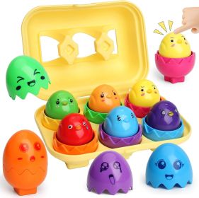 Toddler Toys Matching Egg Toys for Toddlers Eggs Learning Montessori Toys Educational Color