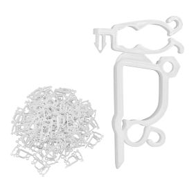 VEVOR Christmas Light Clips, 200 Pack, Weatherproof Holiday Outdoor Lighting Hanging Hooks, Mount to Shingles & Gutters, for C3, C4, Mini