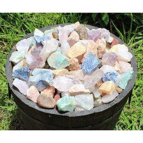 1000 Carat Bulk Lot Brazil Mix - Bulk Natural Rough Tumbler Rocks Stones