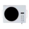 3500W Electric Single Ceramic Stove Electric Cooktop Hot Plate Infrared Countertop Burner with 12 Power & Temperature Levels 0-3H Timer Portable Handl