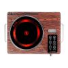3500W Electric Single Ceramic Stove Electric Cooktop Hot Plate Infrared Countertop Burner with 12 Power & Temperature Levels 0-3H Timer Portable Handl
