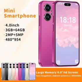 Student Phone 3+64GB Full HD Mini Cell Phone Small Smartphone 4.0" HD Touch Screen Android Phone With Fun Educational Learning Games Painting Car (Color: MG)